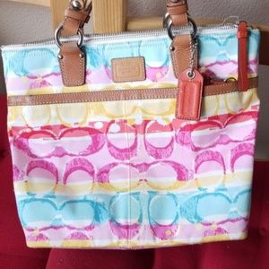 Coach multicolored purse